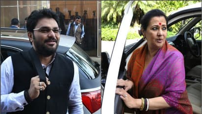 রবীন্দ্রনাথের লাইন উল্টে দিলেন বাবুল! ধড়ফড় করছে মুনমুনের বুক