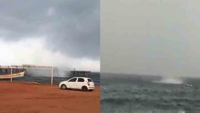 തിരുവനന്തപുരം വലിയതുറയിൽ കടലിൽ 'വാട്ടർസ്പൗട്ട്' പ്രതിഭാസം