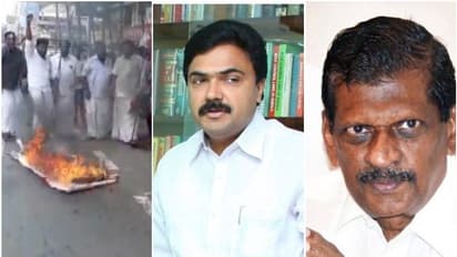 അണികള്ക്കിടയിലും തര്ക്കം രൂക്ഷം; യൂത്ത് ഫ്രണ്ട് പ്രവര്ത്തകര് ജോയ് എബ്രഹാമിന്റെ കോലം കത്തിച്ചു