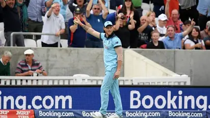World Cup 2019: Ben Stokes reacts after taking stunning catch against South Africa