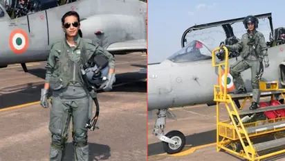 Flight Lieutenant Mohana Singh becomes India's first woman fighter pilot to fly Hawk advanced jet
