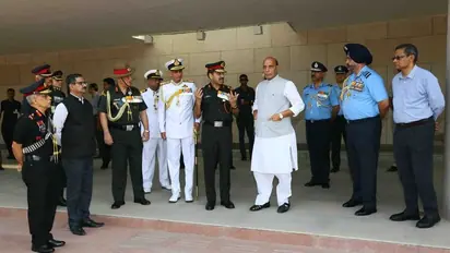 In pics: Rajnath Singh visits NWM ahead of taking charge as defence minister