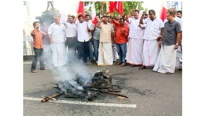 കോലം കത്തിച്ചവർക്കെതിരെ അച്ചടക്ക നടപടി; മണ്ഡലം പ്രസിഡന്റിനെ സ്ഥാനത്ത് നിന്ന് നീക്കി