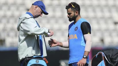 తొలి మ్యాచ్ కి ముందు టీమీండియాకి షాక్... కోహ్లీకి గాయం