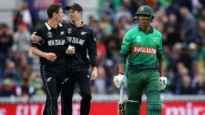 ವಿಶ್ವಕಪ್ 2019: ಬಾಂಗ್ಲಾ ಓಟಕ್ಕೆ ಬ್ರೇಕ್-ನ್ಯೂಜಿಲೆಂಡ್‌ಗೆ 2 ವಿಕೆಟ್ ಗೆಲುವು