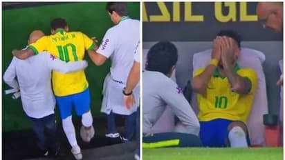 മെെതാനത്ത് പരിക്കേറ്റ് വീണ് നെയ്മര്; കോപ്പയ്ക്ക് മുമ്പ് ബ്രസീലിന് തിരിച്ചടി