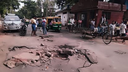 বিকট শব্দে ফাটল রাস্তায়, ট্যাঙরায় বিপর্যয় মোকাবিলা বাহিনী