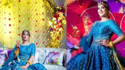 ലഹങ്കയും കൂടെയൊരു എല്ഇഡി ഷൂസും; വൈറലായി വധുവിന്റെ ചിത്രങ്ങള്