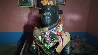 ನಂದಿ ಮೂರ್ತಿಗೆ ಚಪ್ಪಲಿ ಹಾರ: ಗೊಳಸಂಗಿ ಗ್ರಾಮ ಉದ್ವಿಗ್ನ