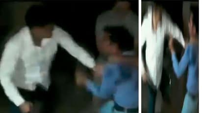 జర్నలిస్ట్ నోట్లో మూత్రం పోసి... పోలీసుల దాడి( వీడియో)