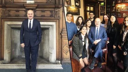 Anupam Kher speaks about Indian cinema, India at Oxford Union