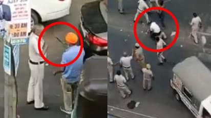 പൊലീസിനെ ആക്രമിച്ച ഡ്രൈവർക്ക് നടുറോഡിൽ പൊലീസുകാരുടെ കൂട്ടമർദ്ദനം; വീഡിയോ വൈറൽ