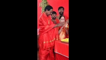 కాళేశ్వరం వద్ద కేసీఆర్ దంపతుల యాగం (ఫోటోలు)