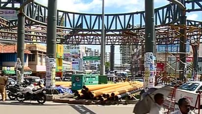 മുടങ്ങിക്കിടന്ന കോട്ടയത്തെ ആകാശപ്പാത നിര്മ്മാണം വീണ്ടും തുടങ്ങി