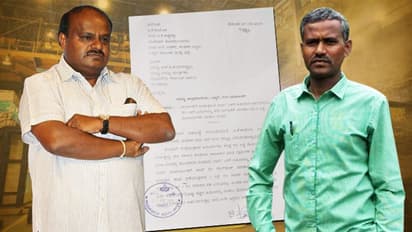 Jindal deal: Man questions Kumaraswamy, asks him for land for sheep-rearing