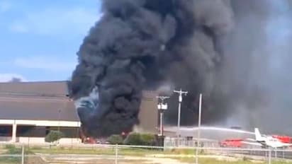 US: 10 killed after small plane crashes into hangar in Dallas