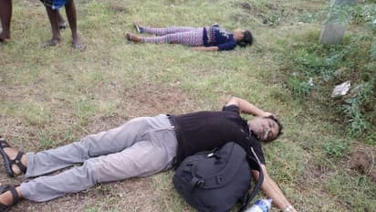 வாயில் நுரை தள்ளிய நிலையில் பிணமாக தந்தை,மகள்... சாலையோரத்தில் பரிதாபமாக கிடந்த சோகம்!!