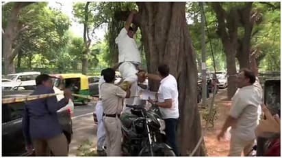 ಅಧ್ಯಕ್ಷಗಿರಿ ಬಿಡ್ಬೇಡಿ.. ಕಾಂಗ್ರೆಸ್ ಕಚೇರಿ ಎದುರೆ ನೇಣು ಹಾಕಿಕೊಳ್ಳಲು ಮುಂದಾದ!