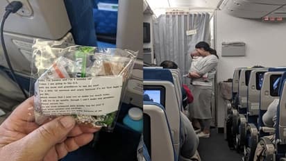 ಮಗುವಿನ ಅಳು ಕೇಳದಿರಲು ಸಹಪ್ರಯಾಣಿಕರಿಗೆ ಸಿಹಿ ಹಂಚಿದ ತಾಯಿ