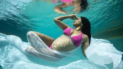 നിറവയറുമായി വെള്ളത്തിനടിയില്‍ ഫോട്ടോഷൂട്ട്; ചോദ്യങ്ങളുമായി ആരാധകര്‍...