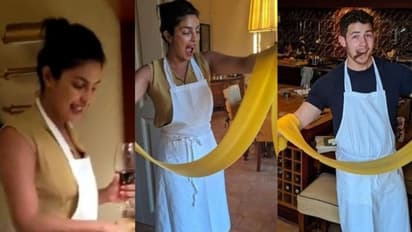 പാസ്ത ഉണ്ടാക്കാൻ പഠിച്ച് പ്രിയങ്ക ചോപ്ര, ഒപ്പം കൂടി നിക്ക്; വീഡിയോ