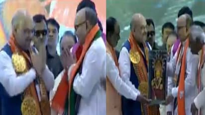 జనసేన నేతకు షాక్: బీజేపీలో చేరిన మాజీ సీఎం నాదెండ్ల, కండువాకప్పిన అమిత్ షా