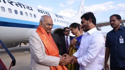 తిరుమలకు రాష్ట్రపతి రామ్ నాథ్ కోవింద్: స్వాగతం పలికిన సీఎం జగన్, గవర్నర్ నరసింహన్