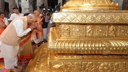 पत्नी के साथ तिरुमला पहुंचे राष्ट्रपति रामनाथ कोविंद, वेंकटेश्वर स्वामी मंदिर में की पूजा