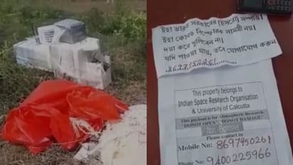 মাঠের মধ্যে পড়ে ইসরোর যন্ত্র, সাতসকালে চন্দ্রকোনায় বাক্স রহস্য