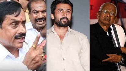 கருத்து சொன்னா சூர்யாவை மிரட்டுவீங்களா? ஹெச் ராஜாவுக்கு ஓசி சோறு புகழ் வீரமணி கண்டனம்!!