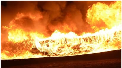 அனல் மின் நிலையத்தில் தீ விபத்து… - ராட்சத பிளாஸ்டிக் குழாய் எரிந்து நாசம்