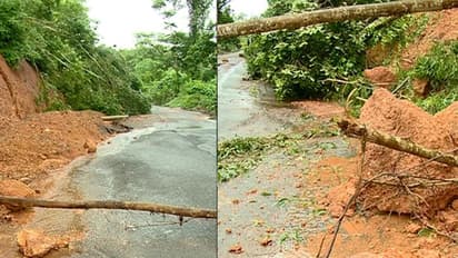 മണ്ണിടിച്ചിൽ ഭീഷണി: കാസര്കോട് അന്തർസംസ്ഥാന പാതയിൽ ഗതാഗതം നിരോധിച്ചു