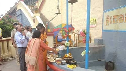 ಮಂಡ್ಯ: ಮಳೆಗಾಗಿ ಕಾವೇರಿ ಪ್ರತಿಮೆಗೆ ಪೂಜೆ