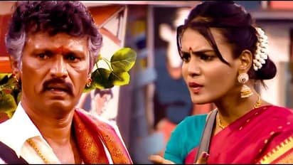 வலிக்கும் அளவிற்கு பிடித்து தூக்கிய முரட்டு தனமாக நடந்த சேரன்! கரம் வைத்து வச்சு செஞ்ச மீரா!