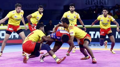 PKL 7: ಗುಜರಾತ್ ಆರ್ಭಟಕ್ಕೆ ಮಂಕಾಯ್ತು ಯುಪಿ ಯೋಧ!