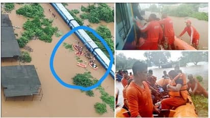 ముంబై వర్షాలు: వరదలో చిక్కుకున్న మహాలక్ష్మీ ఎక్స్ప్రెస్ (ఫోటోలు)