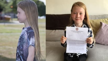 മുട്ടോളം മുടി വേണം, ഒടുവില്‍ പതിനൊന്നുകാന്‍റെ സമരത്തിന് മുന്നില്‍ സ്കൂള്‍ വഴങ്ങി