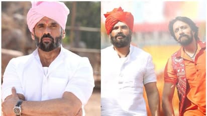 കിച്ച സുദീപിനൊപ്പം സുനില് ഷെട്ടിയും; പൈല്വാനിലെ ഗാനരംഗം കാണാം!