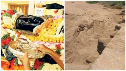 அத்திவரதர் விழாவில் போலீசார் பிஸியோ பிஸி ..! கேட்க ஆளில்லாததால் வண்டி வண்டியாய் மணல் திருட்டு..! அதிர்ச்சி காட்சி...!