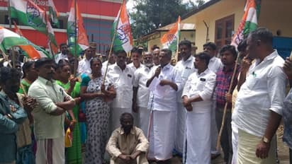 യുഡിഎഫ് ഭരിക്കുന്ന പഞ്ചായത്തിനെതിരെ സമരവുമായി കോണ്ഗ്രസ്