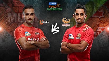 ప్రో కబడ్డి 2019: చివరి మ్యాచ్ లోనూ అదరగొట్టిన యూ ముంబా... గుజరాత్ పై ఘనవిజయం