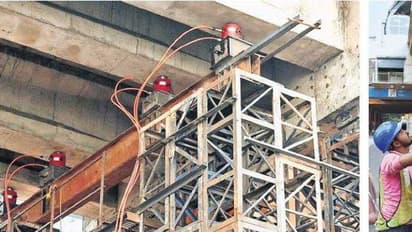 మెట్రో పిల్లర్‌లో చీలికలు, భయభ్రాంతులకు గురైన ప్రయాణికులు