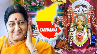 Sushma Swaraj impressed Karnataka with her knowledge of Kannada and love for Varamahalakshmi festival
