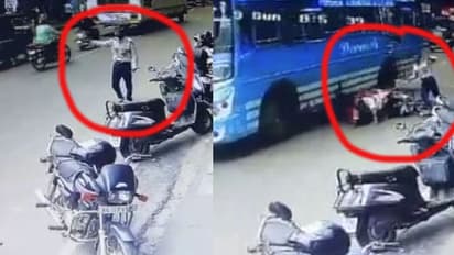 നടുറോഡിൽ മദ്യപാനിയുടെ നൃത്തം; ദമ്പതികൾ രക്ഷപ്പെട്ടത് തലനാരിഴയ്ക്ക് -വീഡിയോ