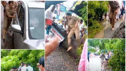 നാട്ടുകാര്ക്കൊപ്പം ഇറങ്ങി രക്ഷാപ്രവര്ത്തനങ്ങള് നടത്തുന്ന 'ലേഡി സിങ്കം'; ഏറ്റെടുത്ത് സോഷ്യല് മീഡിയ