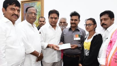 జవాను కుమార్తెకు కేటీఆర్ సాయం