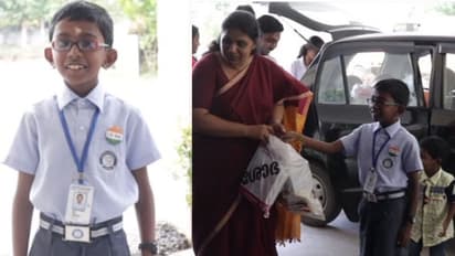 'കൂട്ടുകാരെ നിങ്ങൾക്കൊപ്പം ഞാനും'; ദുരിതാശ്വാസ ക്യാമ്പിലേക്കായി ഒരു ലോഡ് സാധനങ്ങൾ ശേഖരിച്ച് നാലാം ക്ലാസ്സുകാരൻ