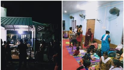 മുന്നറിയിപ്പില്ലാതെ മാറ്റിപാര്പ്പിച്ചു: ഒരുരാത്രി മുഴുവന് നിന്നും ഇരുന്നും നേരം വെളുപ്പിച്ച് കവളപ്പാറ ദുരിതബാധിതർ