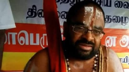 இந்து சமுதாய விரோதி திருமாவளவனை கைது செய்து ஜெயிலில் போடுங்க... எரிமலையாய் வெடித்த ஜீயர்..!