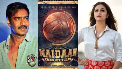 ഇന്ത്യന്‍ ഫുട്‌ബോളിന്റെ സുവര്‍ണ്ണകാലവുമായി 'മൈതാന്‍'; അജയ് ദേവ്ഗണിനൊപ്പം കീര്‍ത്തി സുരേഷ്